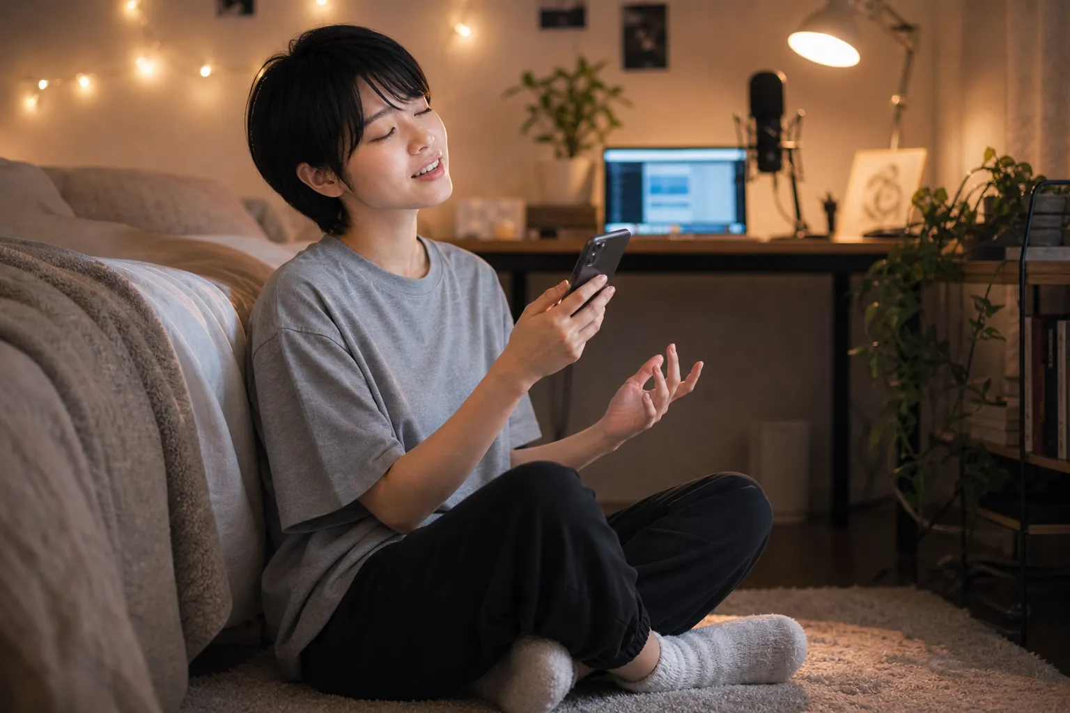 歌っているひより